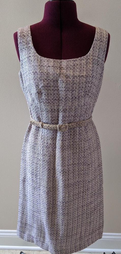 Ann Taylor OP Lilac Knit Sleeveless Sheath Dress